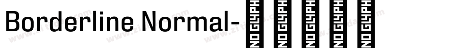 Borderline Normal字体转换